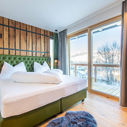 Schlafzimmer mit Doppelbett